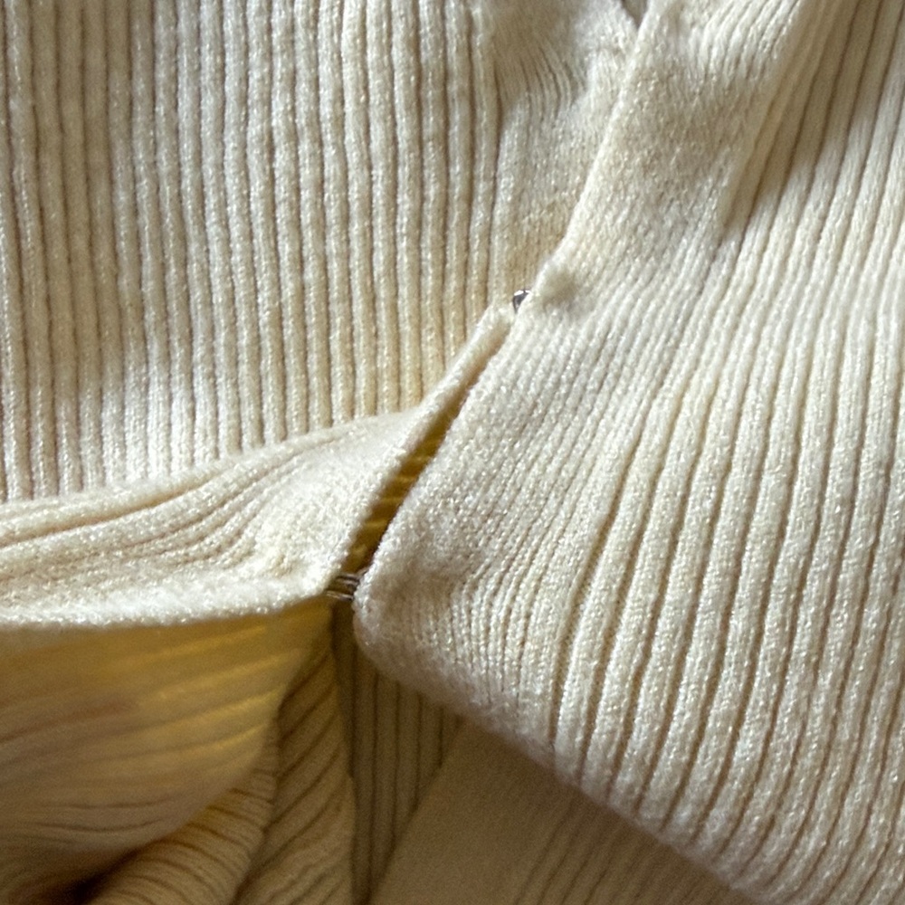 Amazon Women's Ribbed Tank Top - Cream - Picture 3 of 3